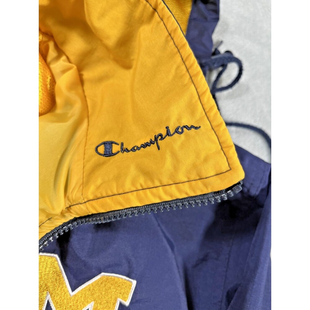 Vintage Champion Michigan Wolverines Medium Football Full Zip Hooded Jacket - Picture 5 of 13